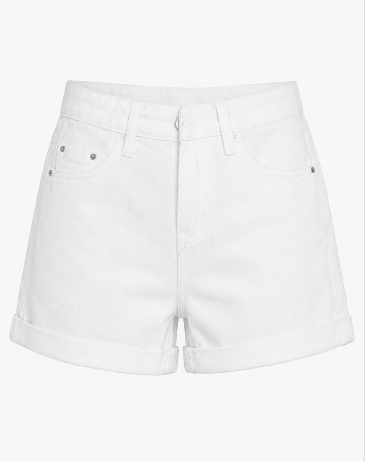 Spring summer women's white shorts airy and comfortable