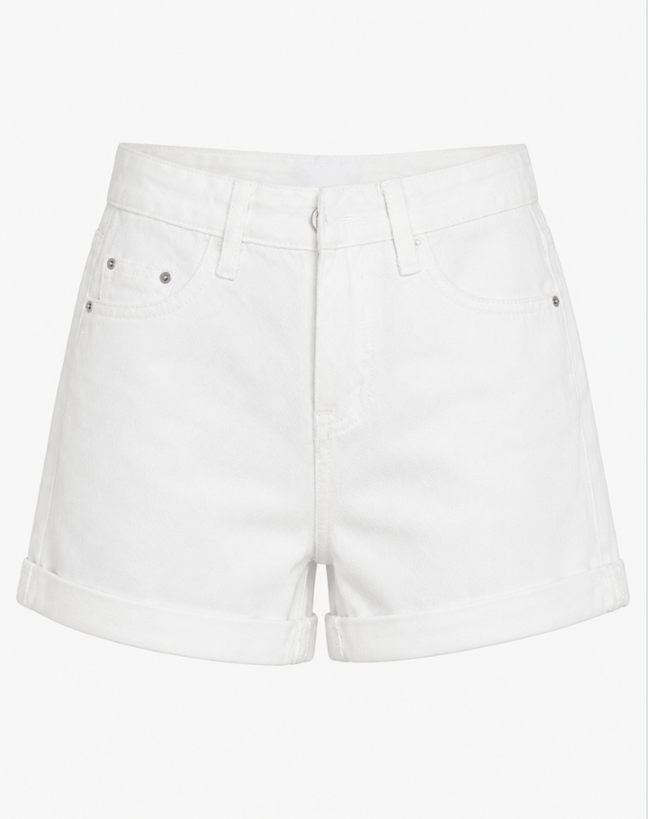 Spring summer women's white shorts airy and comfortable