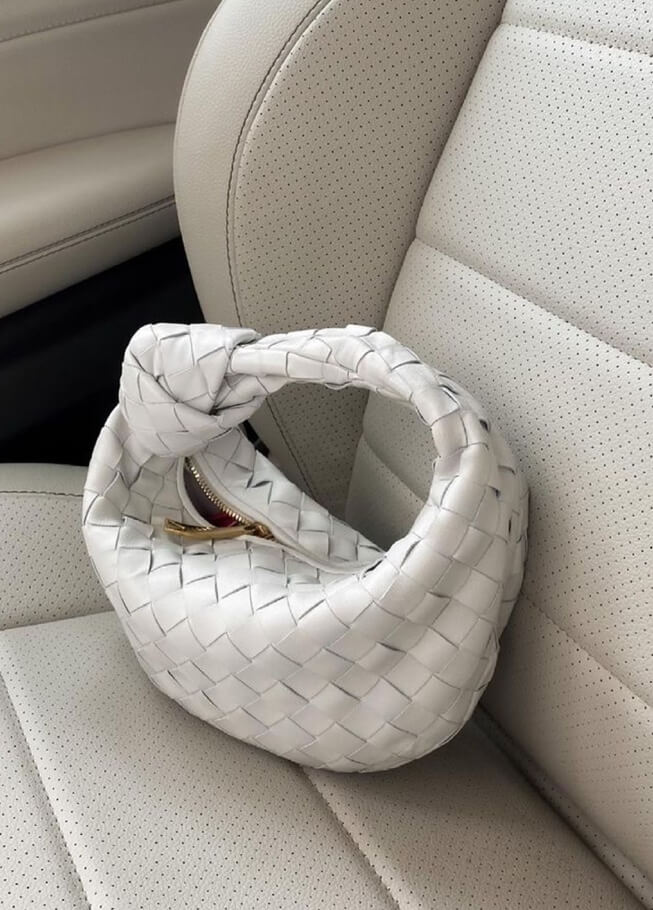 Luxe Vrouwen Schouder Tas Met Gevlochten Detail