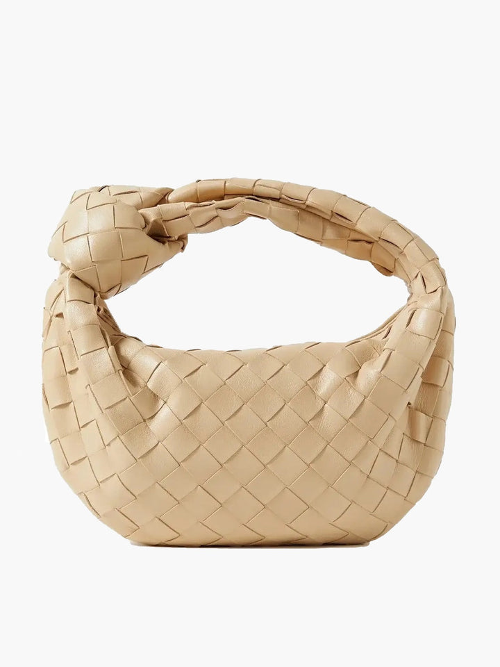 Luxury Women's Shoulder Bag with Braided Detail