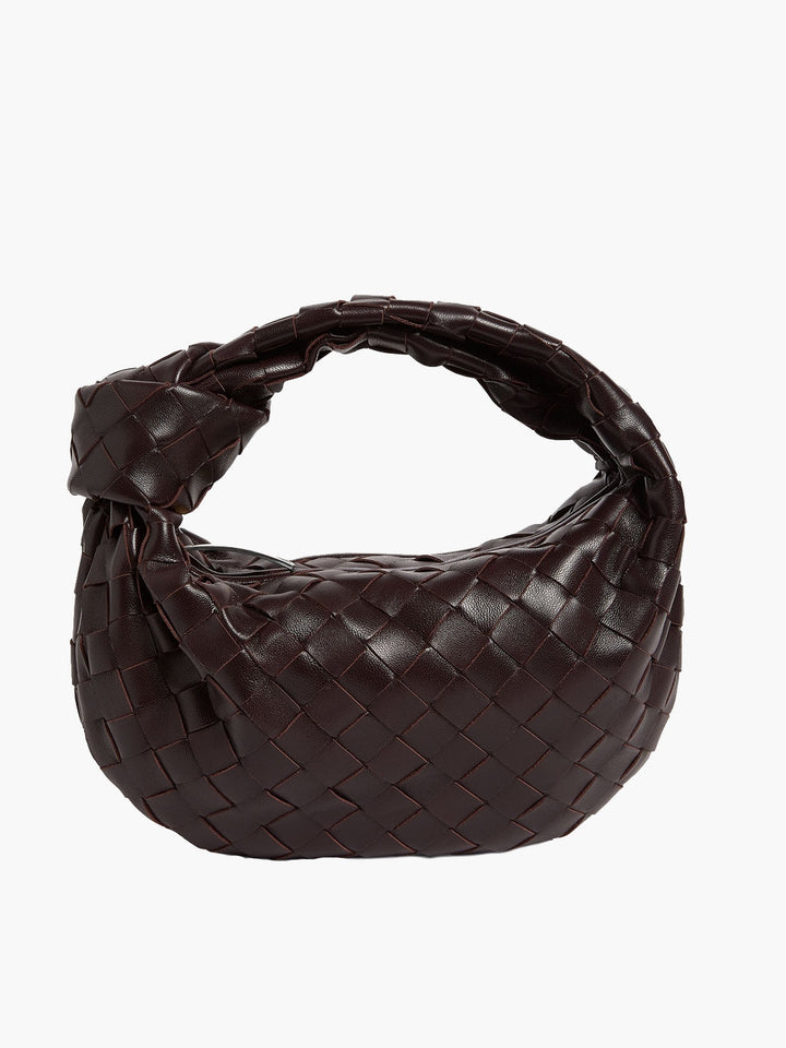 Luxury Women's Shoulder Bag with Braided Detail