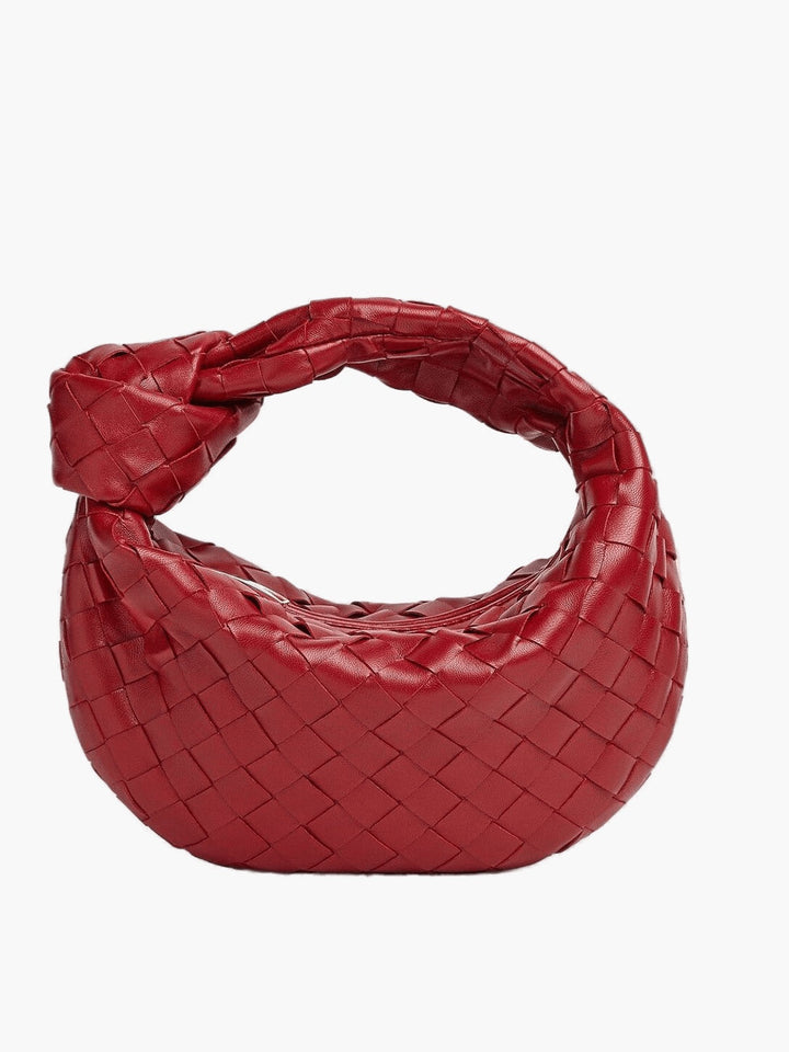 Luxury Women's Shoulder Bag with Braided Detail