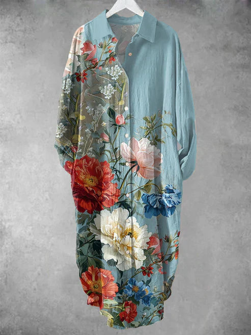 Armenia | Loose Women's Beach Dress with Floral Print