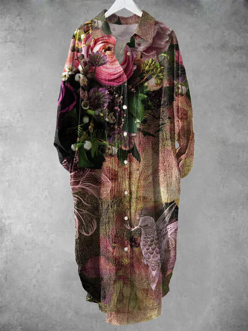 Armenia | Loose Women's Beach Dress with Floral Print