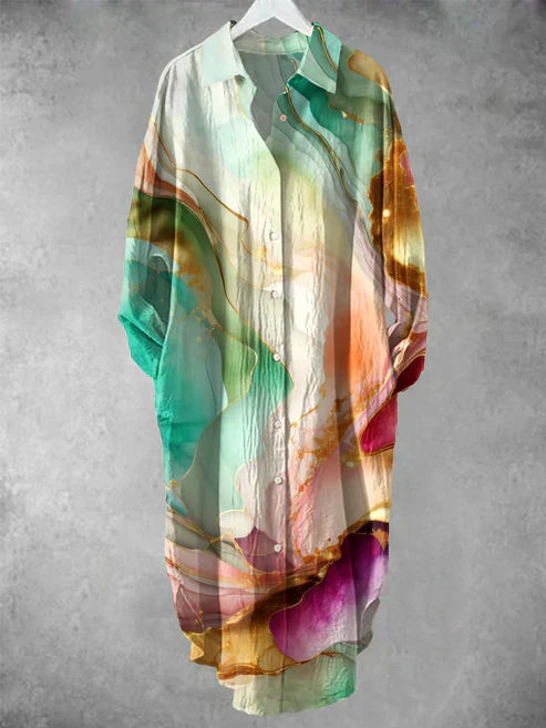 Armenia | Loose Women's Beach Dress with Floral Print