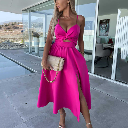 Grazia | Zomerse Cut-Out Midi Jurk met Split