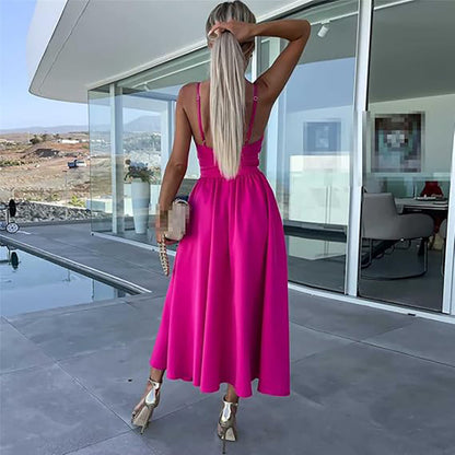 Grazia | Zomerse Cut-Out Midi Jurk met Split
