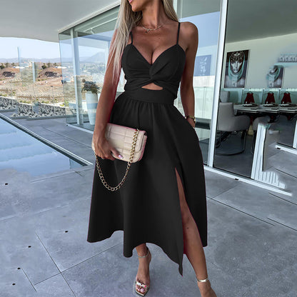 Grazia | Zomerse Cut-Out Midi Jurk met Split