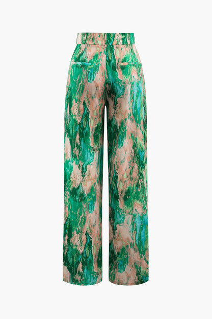 Hanneke | Statement Broek met Kunstzinnige Print