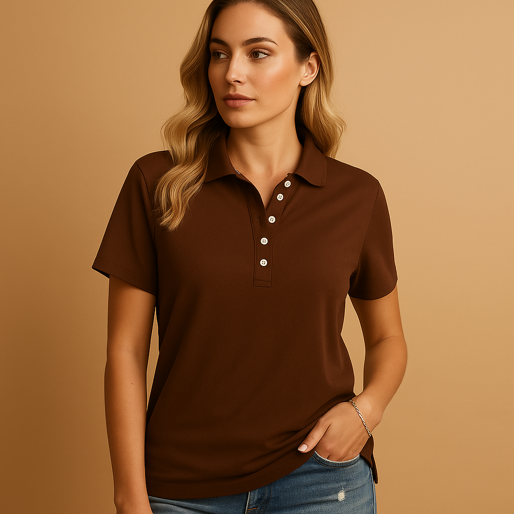 Casual Vrouwen Poloshirt met Korte Mouwen en Rechte Pasvorm