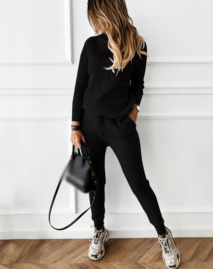 Soft and Comfortable Women's Set with Warm Stylish Sweater
