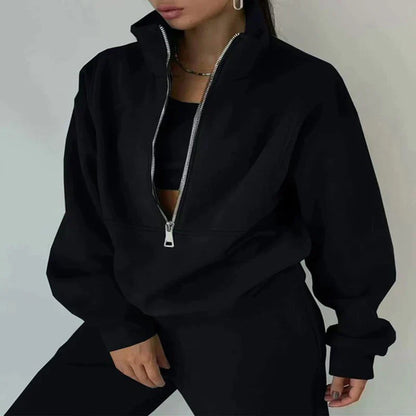 Zachte en comfortabele dames set met warme fleece