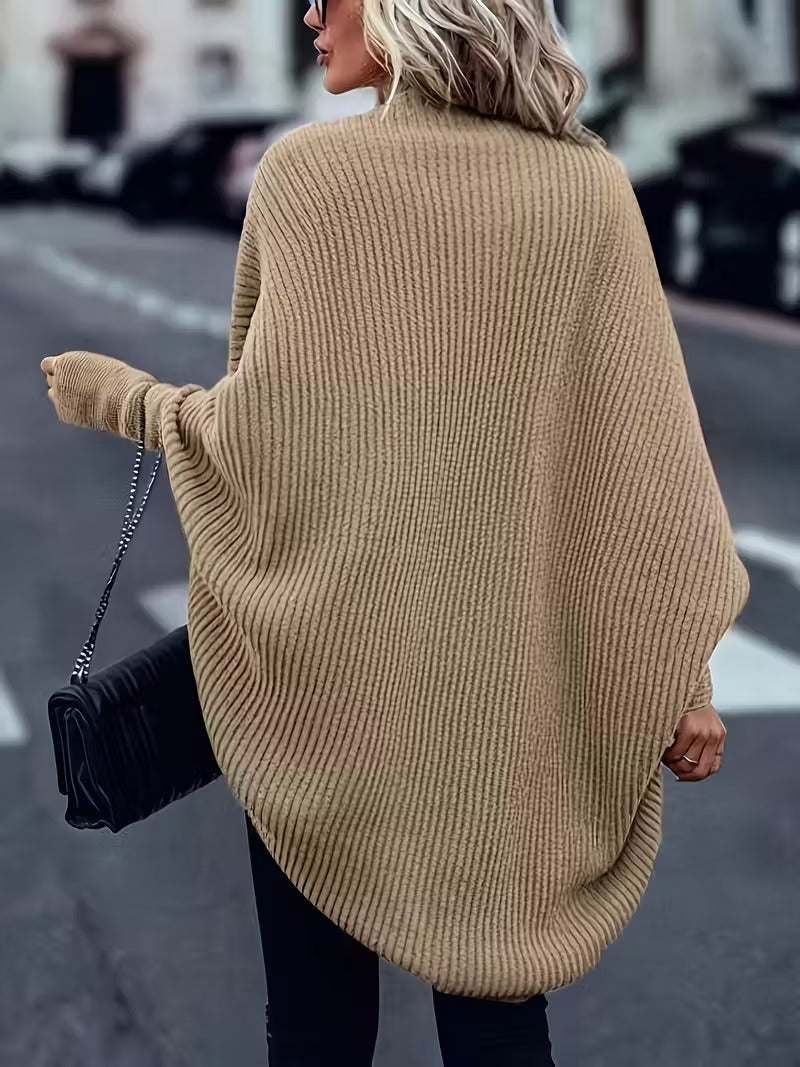 Comfortabel Lang Warm Gebreid Dames Vest