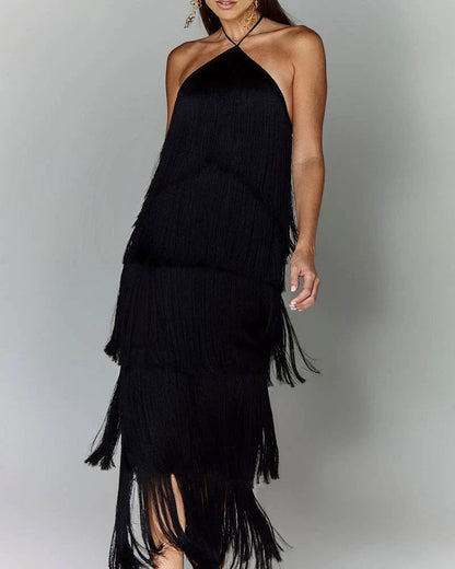 Karlijn | Fringe Maxi-Jurk
