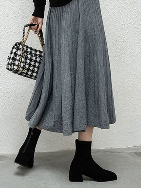 Stijlvolle Dames Zwarte Enkellaarsjes Met Lage Blokhak